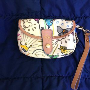 Dooney & Bourke X Disney WDW/Disneyland Wristlet with Mickey et al